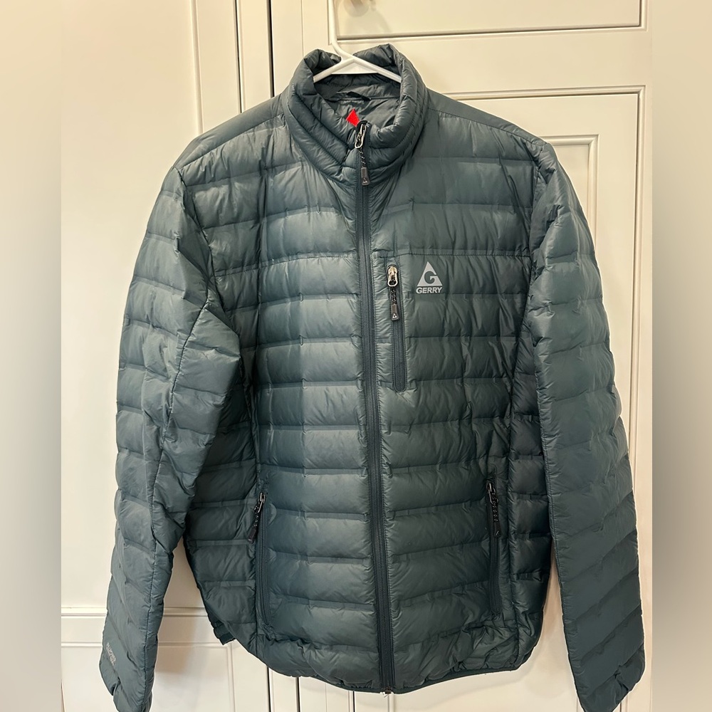 Gerry Seamless Sweater Down Jacket deep moss green size medium